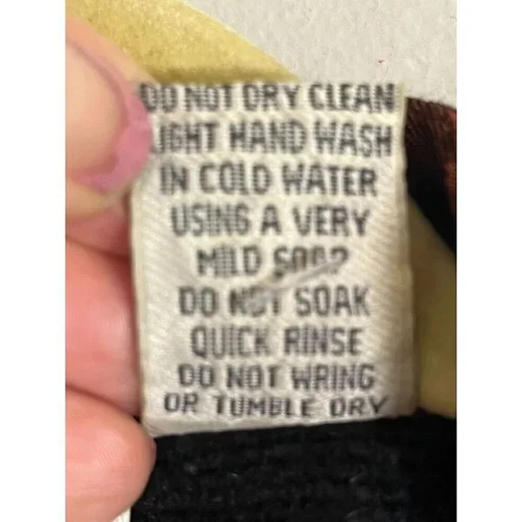 Flashback Jacket Women M Black Floral Retro 80s Grandma Western Bohemian Wooden - Picture 10 of 12